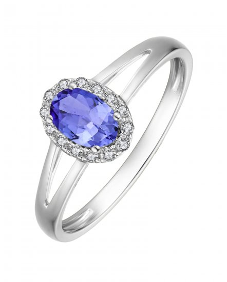 OVAL COLORED STONE DIAMOND RING (VR407)